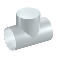 Кожух (окожушка) оцинкованный для тройника фото