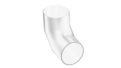 Кожух (окожушка) оцинкованный для отвода 90° 150x0,55 мм фото кожух оцинкованный для отвода 90° 150x0,55 мм купить в Йошкар-Оле