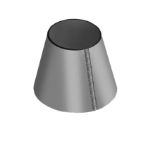 Обечайка стальная коническая 2820x1920x22 мм 09Г2С ГОСТ 14249-89