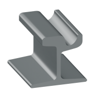 Рельсы РТ58 стальные трамвайные 9 м Э76 ГОСТ 55941-2014