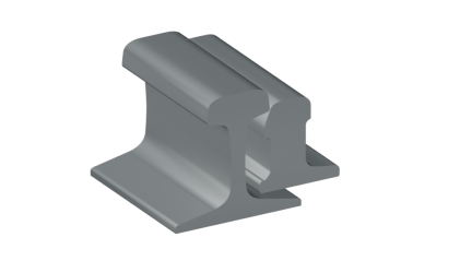 рельсы Р65 стальные рамные с остряком 6 м Э76 купить в Йошкар-Оле