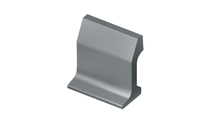 рельсы РК50 стальные контррельсовые 9 м Э76Т купить в Йошкар-Оле