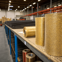 Сетка латунная 5x5x0,1 мм Л68 ГОСТ 6613-86