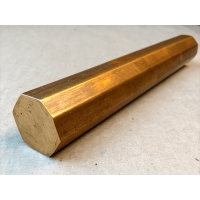 Шестигранник бронзовый 17 мм БрБ2,5 ГОСТ 15835-2013