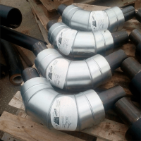 Скорлупа ППУ-ОЦ для отвода 90° 89x180 мм ГОСТ 30732-2020