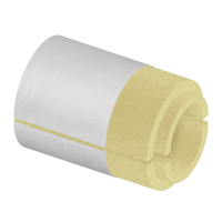 Скорлупа ППУ фольгированная 76x60 мм для труб ГОСТ 30732-2020