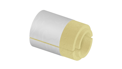 скорлупу ППУ фольгированная 76x60 мм для труб купить в Йошкар-Оле