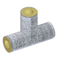Тройник теплоизоляционный минераловатный фольгированный 1020x38 мм ГОСТ 30732-2020