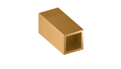 трубу латунную профильную квадратную ДКВНТ 10x10x4 мм Л63 купить в Йошкар-Оле
