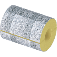 Цилиндр теплоизоляционный минераловатный вырезной фольгированный 1020x100x500 мм Г1 Ц 100 ГОСТ 23208-2022