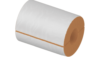 Цилиндр теплоизоляционный базальтовый 108x60x1000 мм Г1 Ц 100 фото цилиндр теплоизоляционный базальтовый 108x60x1000 мм Г1 Ц 100 купить в Йошкар-Оле