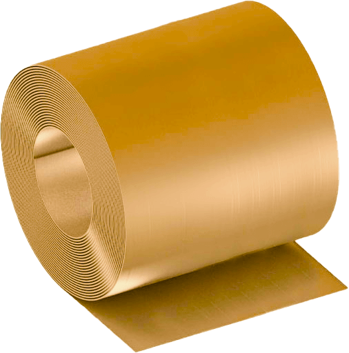 Фольга бронзовая 1x600 мм (100 мкм) БрКМц3-1 ГОСТ 4748-2021 фото