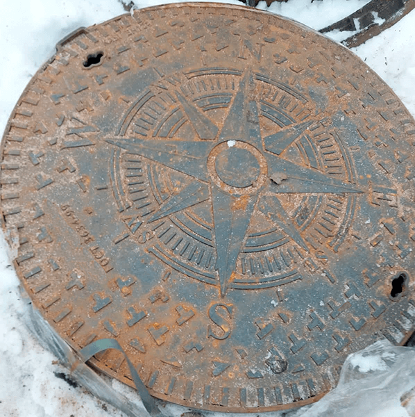 Люк чугунный легкий круглый Л (А15) 550 мм ВЧ40 ГОСТ 3634-2019 фото