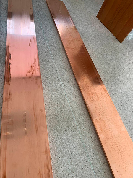 Шина медная электротехническая 100x10 мм ШМТ ГОСТ 434-78 фото